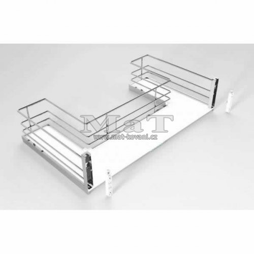 Plnovsuvn ko Compact pod dez s chyty na dvka, pln dno, vsuv Blum, 744-748x507x205 mm, chrom