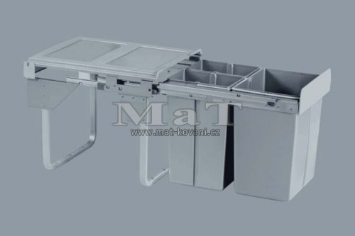Vsuvn odpadkov 3- ko Komfort, 1x20 l + 2x10 l, K45-ed plast