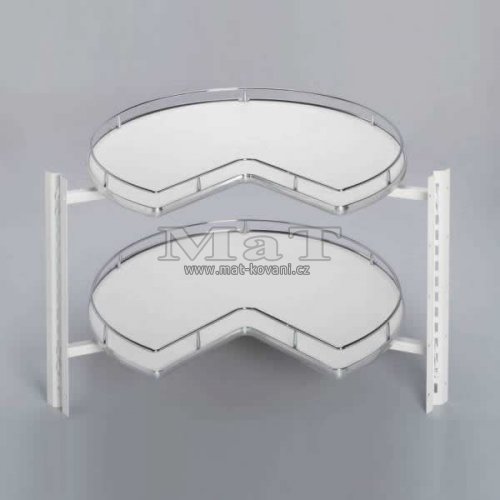 Karusel Compact C - 270, pln dno, 820x820x610-630 mm, chrom