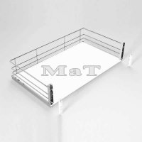 Plnovsuvn ko Compact s chyty na dvka*, pln dno, vsuv Blum, 244-248x507x205 mm, chrom