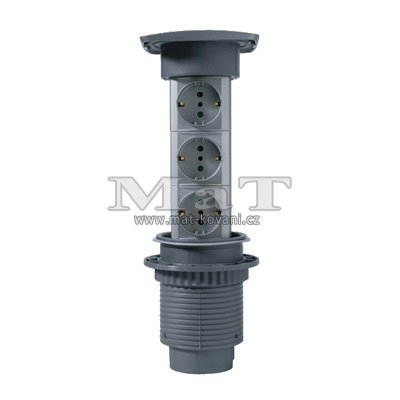 zsuvkov v Klasik RAL 9006 3xzsuvka 230V ECO