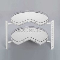 Karusel Compact C - 270, pln dno, 740x740x610-630 mm, chrom