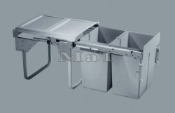 Vsuvn odpadkov 2- ko Komfort s chyty dvek, 2x20 l, K45-ed plast
