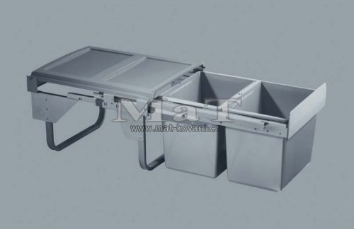 Vsuvn odpadkov 2- ko Komfort, 2x15 l, K45-ed plast