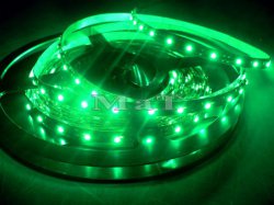 LED psek 60 LED/m 4,8W/m zelen v silikonu IP65