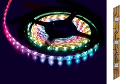 LED psek 60 LED/m 11,8W/m RGB v gelu IP65