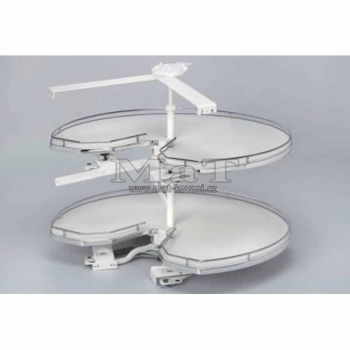 Karusel Compact B - 270, pln dno, pneumatick uzavrn dvek, 720x720x632-890 mm, chrom