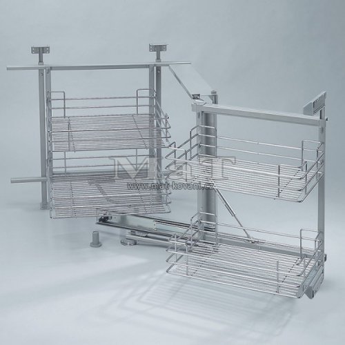 slep roh s tlumenm dovenm - Prav, 860x450x620 mm, chrom