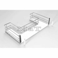 Plnovsuvn ko Compact pod dez s chyty na dvka, pln dno, vsuv Blum, 544-548x507x205 mm, chrom