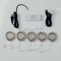 sada 5x halogen 20W+ trafo RAL 9006