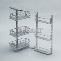Horn Police Vsuvn Dlen, 360 X 370 X 640- 740 Mm, Chrom