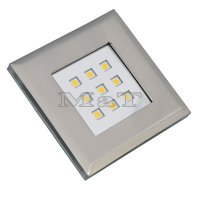 Svtidlo LED nerez tverec 80x80 H9mm 2,5 W
