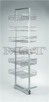 Plnovsuvn potravinov sk s dorazy do 30 korpusu -240 x 510 x 1900-2200 mm, (6 ko)