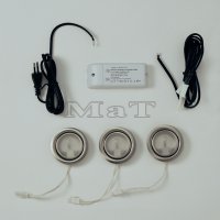 sada 3x halogen 20W+trafo chrom mat