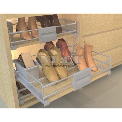 Botnk B plnovsuvn - railing pro lamino, vsuv Hettich, 850-900x476,5x137 mm, komaxit ed