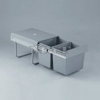 Vsuvn odpadkov 2-ko, 2x15 l, ed plast