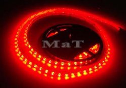 LED psek 60 LED/m 4,8W/m erven v silikonu IP65
