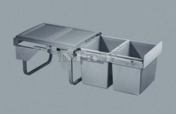 Vsuvn odpadkov 2- ko Komfort, 2x15 l, K45-ed plast