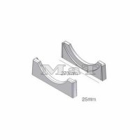 Koncovky pro zsobnk na tale, 25x270 mm, plast bl