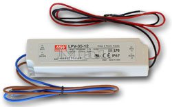 LPV 35W stejnosmrn spnan zdroj 12V 230VAC/50Hz/12V=/2,9A/35W IP67