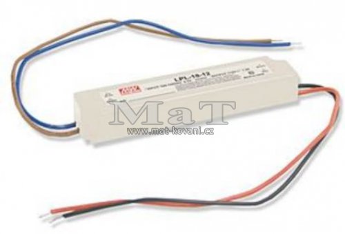 LPH 18 W stejnosmrn spnan zdroj 12V 230VAC/50Hz/12V=/1,5A/18W/ IP67
