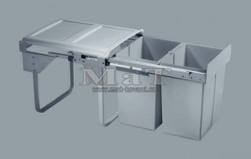 Vsuvn odpadkov 2- ko Komfort, 2x20 l, K45-ed plast