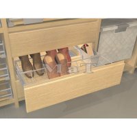 Botnk A plnovsuvn s chyty na dvka - railing pro lamino, vsuv Hettich, 400-450x476,5x163 mm, komaxit ed